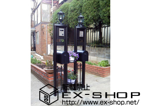 の機能門柱・ポスト トラディシオン機能門柱2型 単独仕様（2世帯用） 施工例