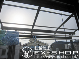 のバルコニー・ベランダ屋根 ライザーテラスII R型 屋根タイプ 単体 積雪〜20cm対応 施工例