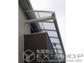 のバルコニー・ベランダ屋根 パワーアルファ L型 ルーフタイプ 単体　積雪〜30cm対応 施工例