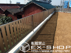 のフェンス・柵 ハイミレーヌR4型フェンス フリーポールタイプ 施工例