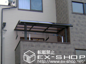 のテラス屋根 ライザーテラスII R型 テラスタイプ転用 　単体　積雪〜20cm対応 施工例