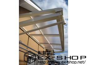 のバルコニー・ベランダ屋根 ヴェクターテラス F型 ルーフタイプ 単体　積雪〜20cm対応 施工例