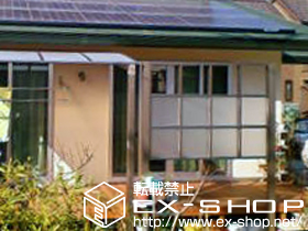 のフェンス・柵 Gスクリーン　角格子タイプ　2段　W2000 施工例