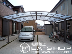 のカーポート カーブポートシグマIII ワイド 積雪〜20cm対応 施工例