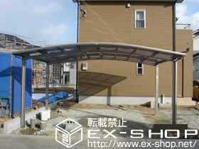 のカーポート カーブポートシグマIII ワイド　積雪〜20cm対応 施工例