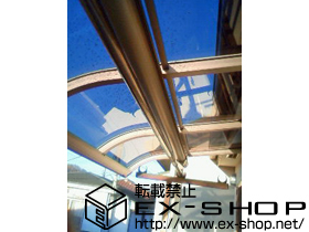 のバルコニー・ベランダ屋根 プレシオステラス R型 屋根タイプ 単体 積雪〜20cm対応 施工例