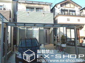 のカーポート マイリッシュOK ワイド 奥行勾配 積雪〜20cm対応 施工例