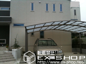 のカーポート カーブポートシグマIII ワイド 積雪〜20cm対応 施工例