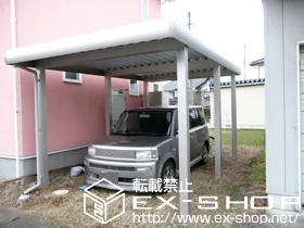 富山県砺波市のYKKAPカーポート施工例(ジーポートneo DX 積雪
