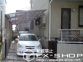 のカーポート カーブポートシグマIII 積雪〜20cm対応 ×2セット＋サイドパネル1段H800  50タイプ用 ×2セット 施工例