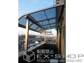 のバルコニー・ベランダ屋根 ライザーテラスII R型 屋根タイプ 単体 積雪〜20cm対応 施工例