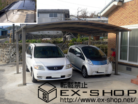 のカーポート カーブポートシグマIII ワイド　積雪〜20cm対応 施工例