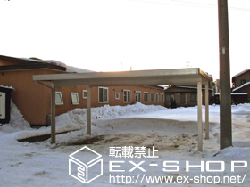 のカーポート ジーポートneo Aタイプ 2台用 積雪〜100cm対応 施工例