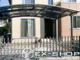 のカーゲート レイオス1型 ノンレール 両開き 施工例