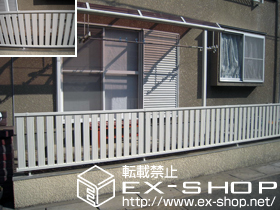 のフェンス・柵 ハイミレーヌR4型フェンス フリーポールタイプ 施工例