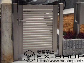 の門扉 プリレオR3型門扉 片開き 柱仕様 施工例