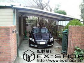 のカーポート ルーフポートシグマIII　積雪〜20cm対応＋サイドパネル1段　H500　50タイプ用 施工例