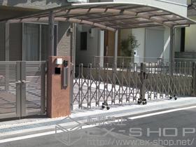 のカーポート カーブポートシグマ?　ワイドタイプ　積雪〜30ｃｍ対応 施工例