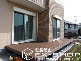 のウッドデッキ リコステージII 出幅違い連棟 施工例