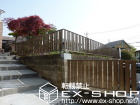 のフェンス・柵 ハイミレーヌ1型 フリーポールタイプ 施工例