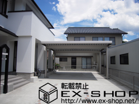 のカーポート ジーポートneo Aタイプ 2台用 積雪〜100cm対応 施工例