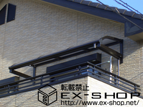 のバルコニー・ベランダ屋根 ヴェクターテラス R型 ルーフタイプ 単体 積雪〜20ｃｍ対応 施工例