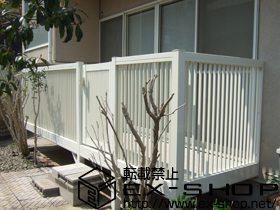 のバルコニー バルコニー BC-X型 千本格子 単体 庭置式 施工例