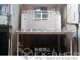 のテラス屋根 ヴェクターテラス F型 テラスタイプ 単体 積雪〜20cm対応 施工例