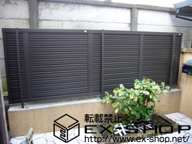 のフェンス・柵 ハイスクリーンフェンスＡ型[フリーポール] 施工例