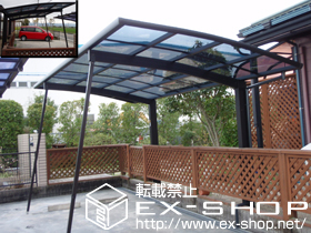 のカーポート プレシオスポート 積雪〜20cm対応＋着脱式補助柱 2本入り 施工例