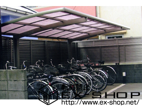 のサイクルポート・駐輪場 カーブポートシグマ?ミニ 積雪〜20cm対応 施工例