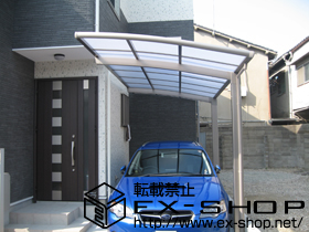 のサイクルポート・駐輪場 カーブポートシグマ? ミニ 積雪〜20cm対応 施工例