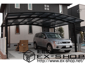 のカーポート カーブポートシグマ? ワイド 積雪〜20cm対応 施工例