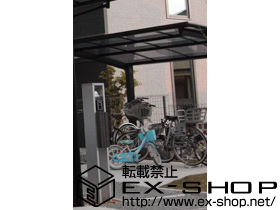 のサイクルポート・駐輪場 カーブポートシグマ? ミニ 積雪〜20cm対応 施工例