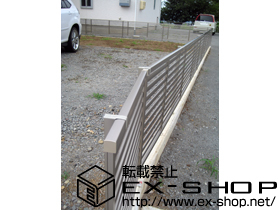 のフェンス・柵 プリレオR3型 フリーポールタイプ 施工例