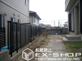 のフェンス・柵 エクスラインフェンス1型 自由柱施工 施工例