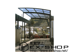 のカーポート プレシオスポート 積雪〜20cm対応+着脱式補助柱 2本入り 施工例