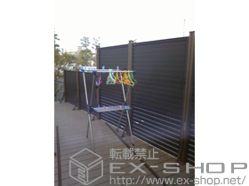 のフェンス・柵 樹の木ＩＩＩ用 ウッドパーティション 可動式ルーバーパネル 施工例