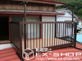 のバルコニー バルコニー BY-X型 縦格子 連棟 屋根置き式 施工例