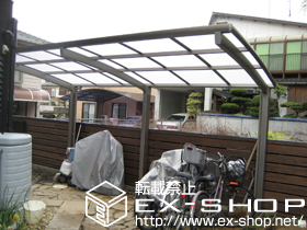 のサイクルポート・駐輪場 カーブパークシグマ? オープンタイプ 積雪〜30cm対応 施工例