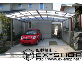のカーポート カーブポートシグマIII  ワイド 積雪〜20cm対応 施工例