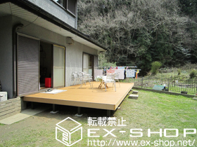 のウッドデッキ リコステージII  連棟 施工例