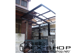 のサイクルポート・駐輪場 カーブポートシグマ?ミニ 積雪〜20cm対応 施工例