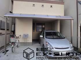 のテラス屋根 ライザーテラスII R型 テラスタイプ 単体 積雪〜20cm対応 施工例