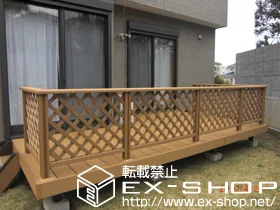 ��t�����s��LIXIL ���N�V���i�g�X�e���j�̃E�b�h�f�b�L ���R�X�e�[�WII �P��+�f�b�L�t�F���X �t���b�g���`�X�p�l���i���ځj+�X�e�b�v 2�i �{�H��