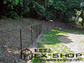 のフェンス・柵 FCS-61型フェンス 自由柱 施工例