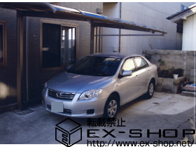 のカーポート レガーナポートシグマIII 積雪〜20cm対応+着脱式サポート×2 施工例