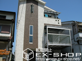 のバルコニー バルコニー BC-X型 千本格子 単体 柱建て式【片側入隅納まり】 施工例