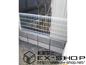 のフェンス・柵 FCS-61型フェンス 自由柱 施工例