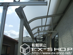 のバルコニー・ベランダ屋根 プレシオステラス R型 単体 屋根タイプ 積雪〜20cm対応 施工例